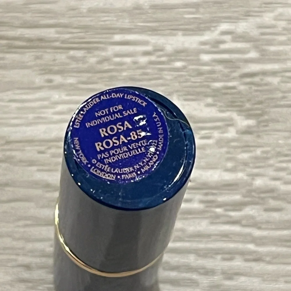 Estee Lauder All day Lipstick ROSA ROSA #85 blue tube Vintage